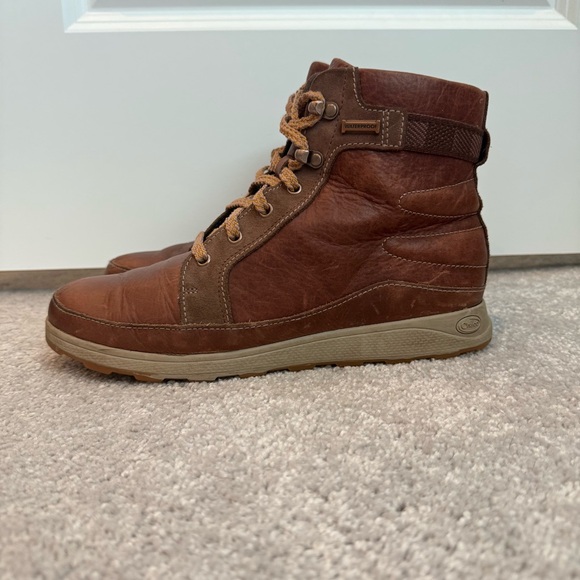 Chaco Sierra Boots Women's Size 9 Brown Waterproof Leather Hiking Shoes Gorpcore - Picture 4 of 12